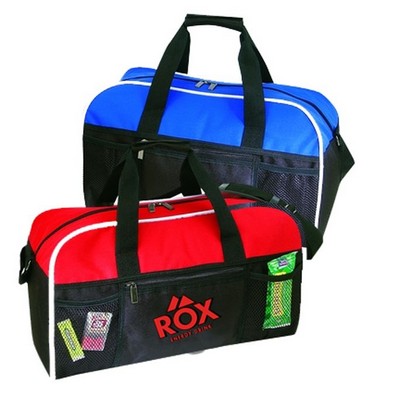 Vacation Travel Duffel Bag w/ Side Mesh Pockets