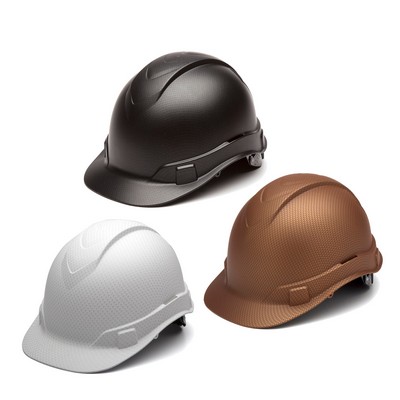 Pyramex Ridgeline Graphite cap-style hard hat with ratchet suspension