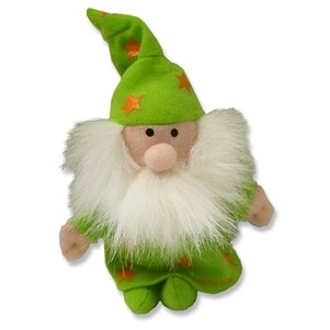 Custom Plush Green Wizard w/ Orange Stars