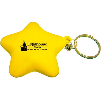 Star Stress Reliever Keychain