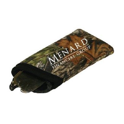 Mossy Oak or Realtree Camo Premium Foam Padded Curved Eyeglass Sleeve