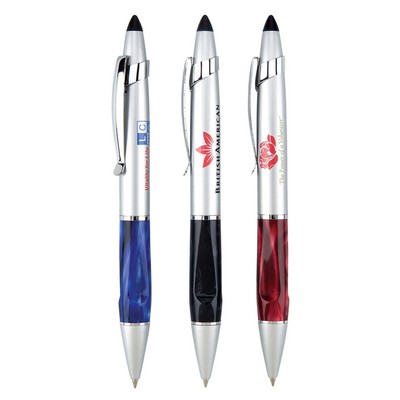 Metal Pen, Ballpoint pen, Twist action, Blue ink refill optional