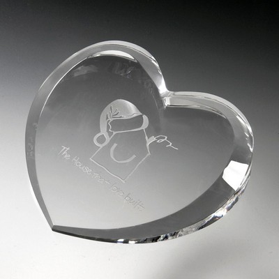 4-1/4" Heart Paperweight