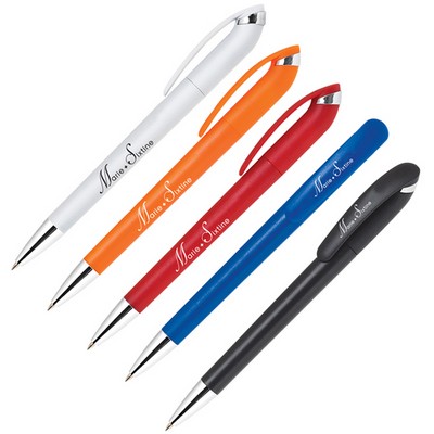 Micah Recyclable Ballpoint Pen w/Curved Top