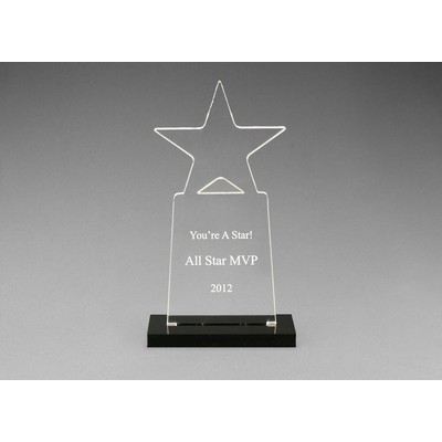 Snap-In Acrylic Star Tower Award (6")