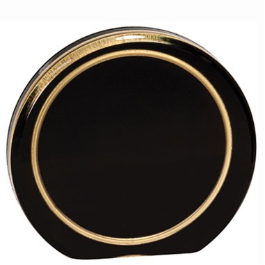 Black/Gold Ring Aurora Acrylic Award (6")