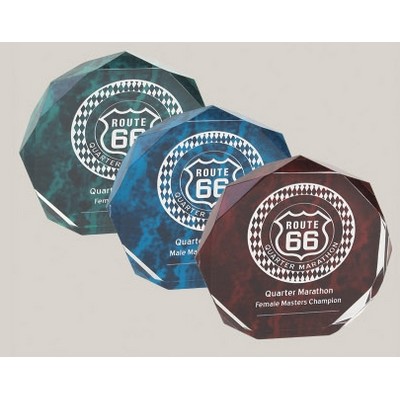 Marble Acrylic Octagon Award (5" x 5" x 1")