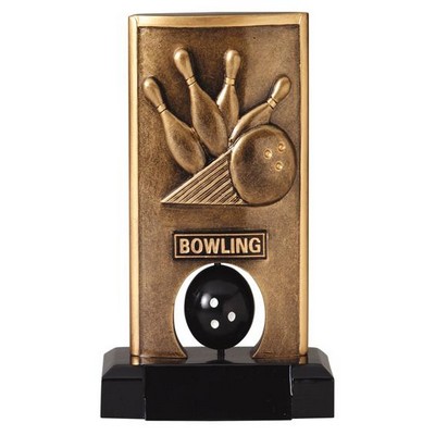 Spinning Bowling Resin Award - 6-1/2" Tall - Limited Quantity - Clearance Item