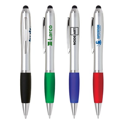 Chrome Color Grip Stylus Pen