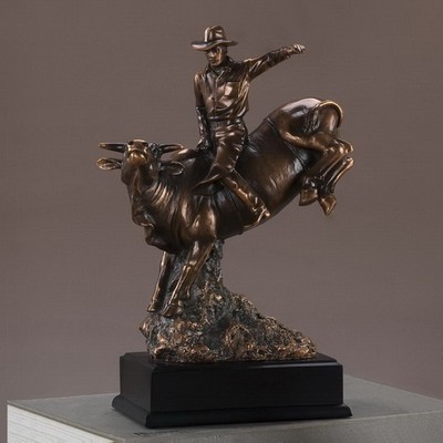 Bull Rider, 11"H X 7.5"W