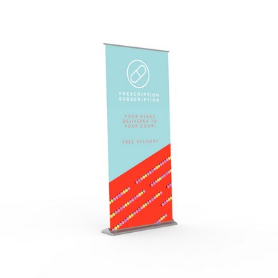 36"x80" Premier Retractable Vinyl Banner Stand