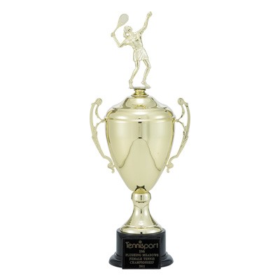 16" Trophy w/8 ¼" Gold Cup on Black Base Takes Figure