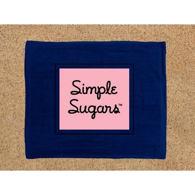 Navy Blue Velour Rally Towel (15"x18")