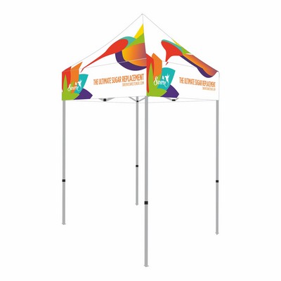 Economy Steel TL 5x5 Custom Canopy Kit (Full Color Digital Dye Sublimation)