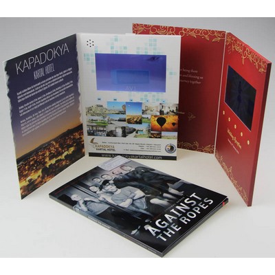 1GB 4.3 inch LCD A4 Size Bi-fold Video Brochure