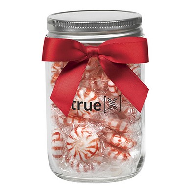 12 Oz. Glass Mason Jar w/ Starlight Mints