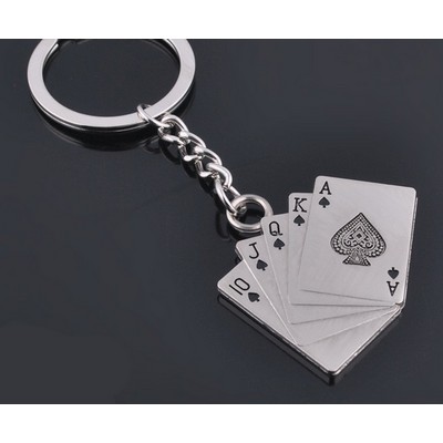 Poker Shaped Key Chain