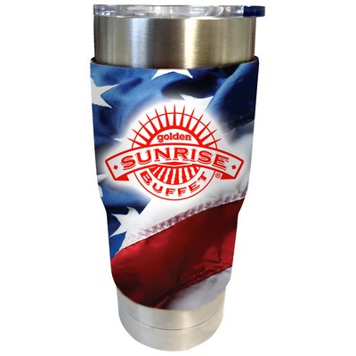 Full Color Comfort Grip Tumbler Neoprene Sleeve for 20-22 oz Tumblers