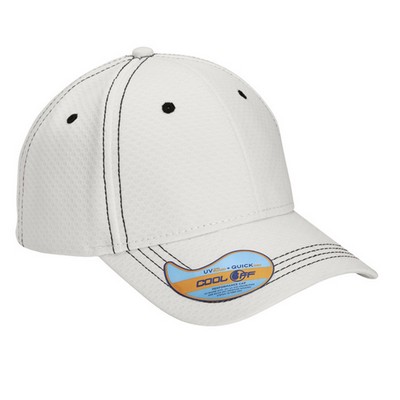 6-Panel High Performance Cap - Hexagon Beads Cool Off Fabric With Uv Guard 50+ Uv Sun Protection