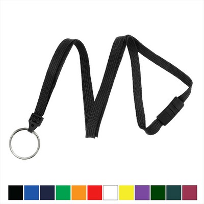 3/8" Tube Blank Lanyard with Breakaway (Split Ring)