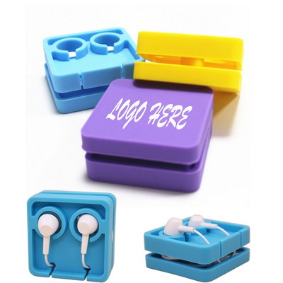 Square Silicone Earphone Organizer