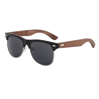 Walnut Sunglasses - Smoke Lenses