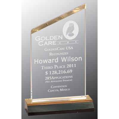 Bevel Peak Gold Reflection Acrylic Award