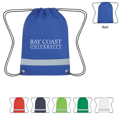 Lil' Bit Youth Reflective Non-woven Drawstring Bag