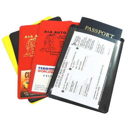 Passport/Insurance Card Case/Passbook Sleeve 4 1/2" x 6"