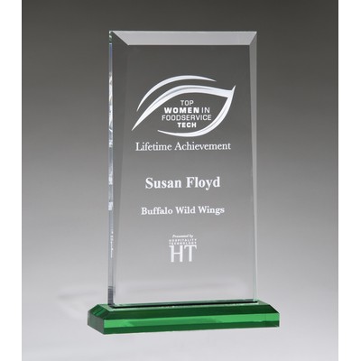 Apex Series Award with Green Highlights and Green Base