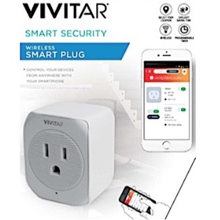 Vivitar® Wi-Fi Smart Plug w/Timers