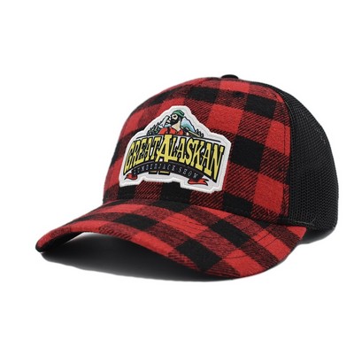 Buffalo Check Plaid Trucker w/Mesh Back