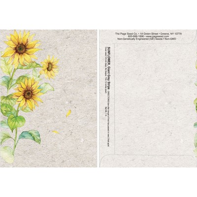 Watercolor Series Sunflower Seed Packet