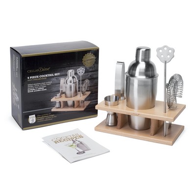 5-Piece Cocktail Bar Set (Stainless Steel)