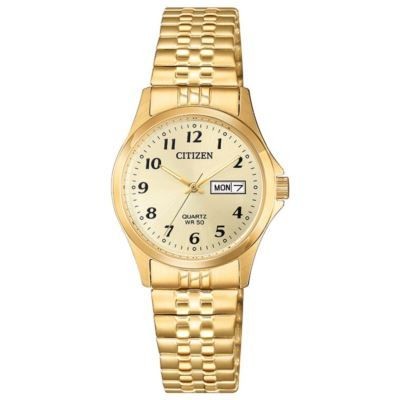 Citizen Ladies' Quartz Gold-tone Watch with Expansion Band