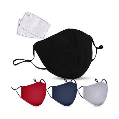 Reusable Face Mask with 2pcs PM 2.5 Fitlers