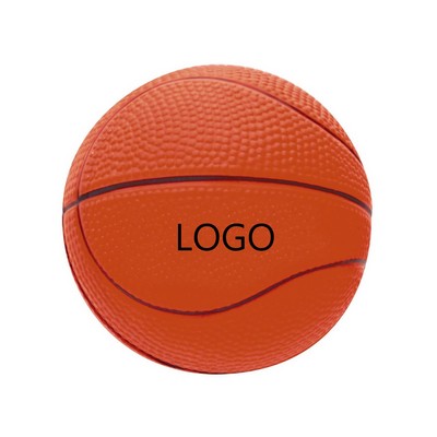 2.5" Basketball Shaped Stress Ball