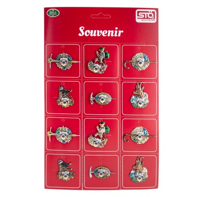 Set of 12 German Hat Pins