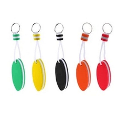 Oval Shape EVA Foam Floating Keychain