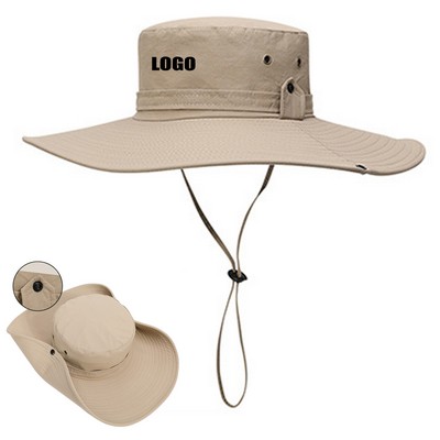 Wide Rim Cowboy Fisherman Dual Style Bucket Hat