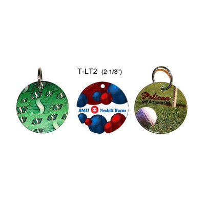 Round Metal Luggage/Key Tags (2.125")