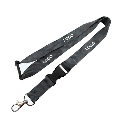 3/4" Polyester Lanyards with Detachable Buckle