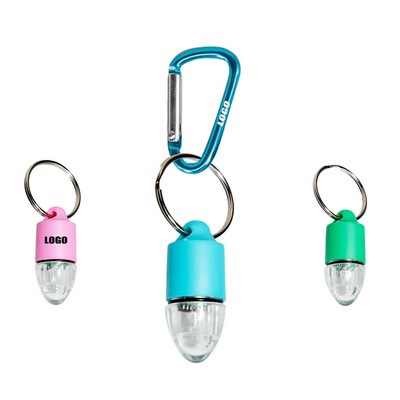 Bullet Shaped LED Safety Light w/Carabiner