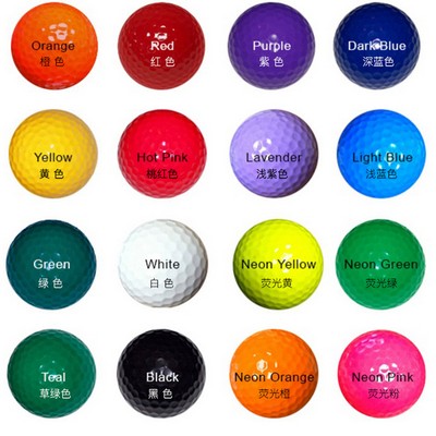 Custom 2 Layer Colored Golf Balls