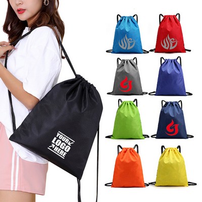 Polyester Waterproof Drawstring Bag