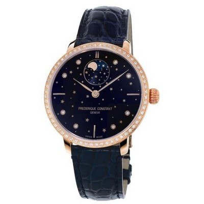 Citizen® Frederique Constant Ladies Slimline Moonphase Stars Watch