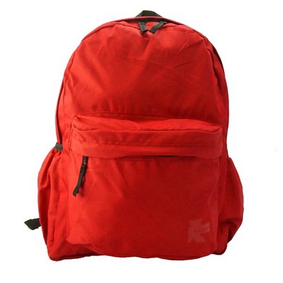 16 Classic Backpacks - Red, Water Resistant (Case of 25)