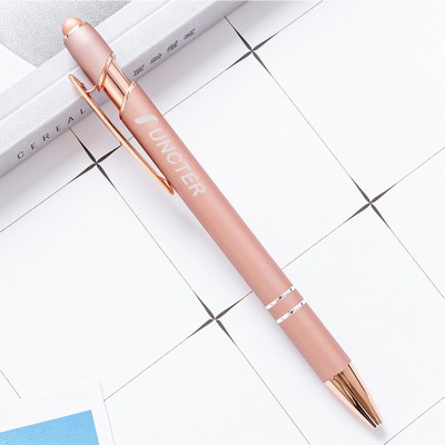 Ellipse Softy w/Stylus Laser Engraved Metal Pen