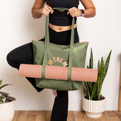 Weekender Yoga Tote - Vegan Leather