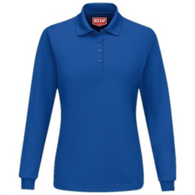 Red Kap™ Women's Performance Knit® Long Sleeve Core Polo - Royal Blue